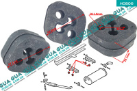 Резинка крепления глушителя ( резиновое кольцо ) 1 шт