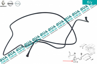 Патрубок / трубка / магистраль топливной системи / колби ( от корпуса топливного фильтра к датчику уровня топлива в баке )   