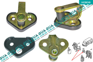 Скоба замка двери левой / правой ( фиксатор / зацеп / петля )   