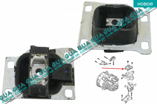 Опора / подушка двигателя / КПП левая   