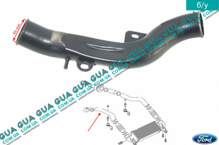 Патрубок интеркулера правый ( от радиатора к коллектору )   