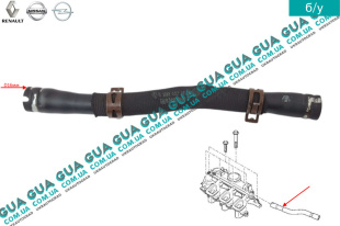 Патрубок вентиляции картерных газов / сапун ( шланг, трубка )   