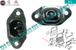 Направляющая втулка / упор боковой сдвижной двери нижняя ( фиксатор ) 1шт   