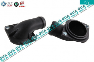 Фланец охлаждающей жидкости ( патрубок) Seat / СЕАТ TOLEDO I 1991-1999 2.0i (1984 куб.см.)