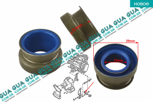 Сальник / втулка штока кулисы переключения передач передач MКПП  IB5 ( 15.5х28х15 ) 1шт.   