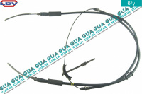 Трос ручного тормоза задний левый / правый L2965мм LDV / ЛДВ MAXUS 2005- 2.5CRD (2499 куб.см.)
