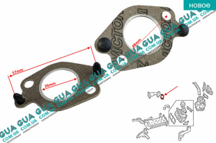 Прокладка клапана EGR / ЕГР ( трубки рециркуляции ОГ ) D22   