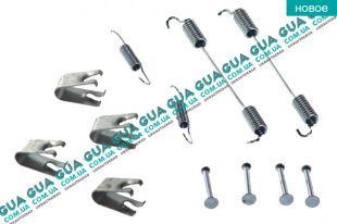Ремкомплект пружинок ручного тормоза   