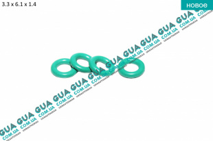 Уплотнительное резиновое кольцо трубки обратки форсунки ( сальник, манжет, прокладка ) 1шт   