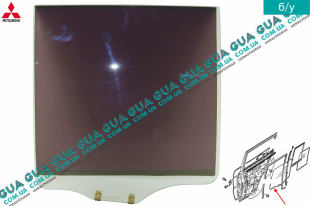 Стекло двери задней правой   