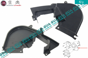 Защита ремня ГРМ ( верхняя ) Peugeot / ПЕЖО BOXER II 2002-2006 / БОКСЕР 2 02-06 2.0HDI (1997куб.см.)