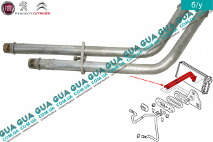 Патрубки / трубки радиатора печки ( отопителя ) комплект 2шт   