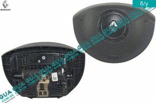 Подушка безопасности AirBag ( руль ) Renault / РЕНО KANGOO 2009- / КАНГУ 09- 1.6 (1598 куб.см)