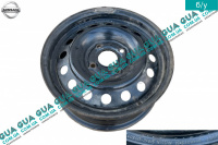 Диск колесный R15 6J.CH 4x114 ET-45  металлический ( стальной / железный ) Nissan / НИССАН ALMERA N16 / АЛЬМЭРА Н16 2.2 DCI ( 2184 куб.см.)