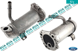 Радиатор / охладитель рециркуляции ОГ ( системы EGR / ЕГР ) теплообменник  Ford / ФОРД TRANSIT ( CUSTOM ) 2013- / ТРАНЗИТ (КАСТОМ) 13- 2.0EcoBlue (1995 куб.см.)