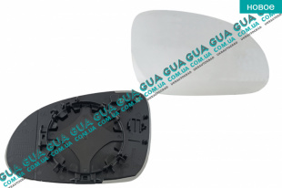 Вкладыш зеркала заднего вида праый с подогревом Seat / СЕАТ ALHAMBRA 1996-2010 1.8T (1784 куб.см.)