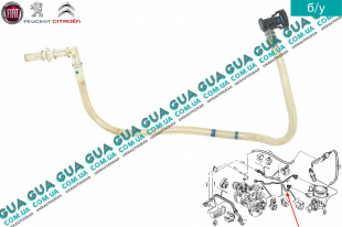 Трубка топливной системы Peugeot / ПЕЖО PARTNER M59 2003-2008 / ПАРТНЕР М59 03-08 1.9D (1868 куб.см.)