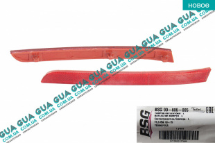 Отражатель заднего бампера ( катафот ) левый 12- VW / ВОЛЬКС ВАГЕН TRANSPORTER V 2003- / ТРАНСПОРТЕР 5 03- 2.0TDI (1968 куб.см.)