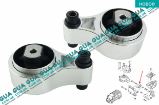 Подушка / опора ( задняя ) КПП 01-   