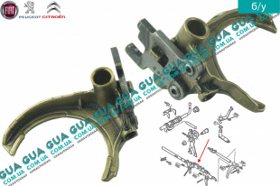 Вилка включения 1-2 передачи КПП   