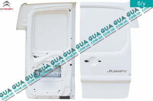 Дверь задняя правая низкая  глухая   