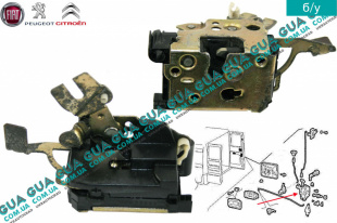 Замок двери задней правой   