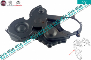 Защита ремня ГРМ нижняя наружная Volvo / ВОЛЬВО S40 II 1.6D (1560 куб.см.)