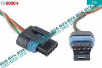 Фишка / разьем с проводами лямбда-зонда / регулятора холостого хода / датчика давления наддува воздуха кислорода  мапсенсора ( колодка / штекер 4 контакта )