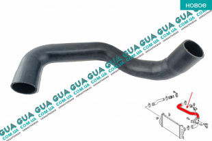 Патрубок интеркулера верхний левый   