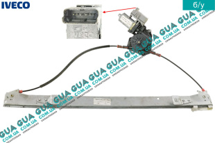 Стеклоподъемник передний правый ( пасажирський )  электрический ( 6pin ) ( дефект )   
