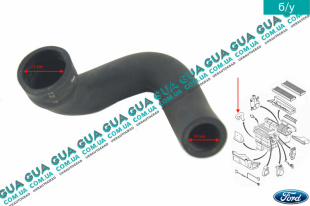 Патрубок / шланг корпуса печки отвода / слива конденсата ( трубка )   