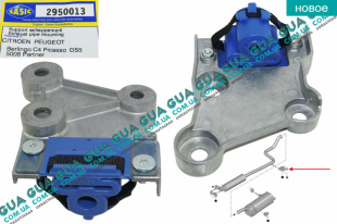 Резинка / кронштейн крепления глушителя ( резиновое кольцо, буфер )   