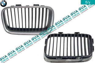 Решетка радиатора правая  BMW / БМВ 3-series E-36 1990-2000 318tds (1665 куб. см.)