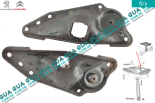 Кронштейн крепления заднего амортизатора левый   