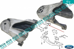Кронштейн крепления двигателя правый   