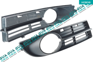 Накладка декоративная / молдинг / листва переднего бампера правая ( вставка под противотуманые фары ) решетка   