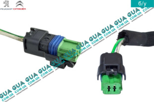 Фишка / разъем / штекер з проводами датчика подогрева топлива ( температуры топлива ) 2 контакта   