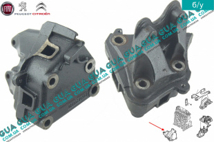 Кронштейн подушки крепления двигателя ( правый ) Peugeot / ПЕЖО BOXER II 2002-2006 / БОКСЕР 2 02-06 2.2HDI (2179 куб.см.)