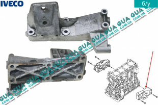 Кронштейн / опора крепления двигателя левый   