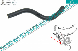 Трубка / патрубок отвода картерных газов / сапуна Volvo / ВОЛЬВО V40 2000-2004 1.9DI (1870 куб.см.)