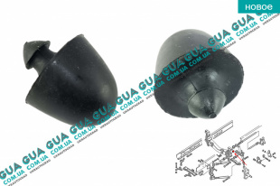 Отбойник / подушка передняя рычага верхняя 1 шт.   