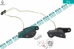 Кнопки включения круиз контроля ( кнопки руля ) Renault / РЕНО SCENIC II / СЦЭНИК 2 2.0 (1998 куб.см.)