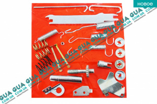 Ремкомплект барабанных колодок / комплект возвратных пружин тормозного механизма правого   