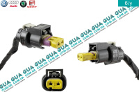 Фишка / разьем / штекер с проводами датчика температуры топлива VW / ВОЛЬКС ВАГЕН TRANSPORTER V 2003- / ТРАНСПОРТЕР 5 03- 2.0TDI (1968 куб.см.)