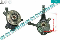 Поворотный кулак / цапфа левая с ступицей под ABS / АБС Z 27