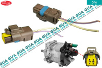 Фишка / разъем с проводами / колодка / штекер клапана системы впрыска / редукционного клапана ТНВД Common Rail