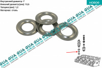 Уплотнительное кольцо форсунки ( прокладка / шайба 1шт ) 7х13,5х1,2