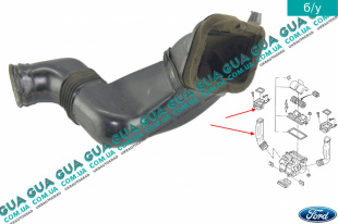 Воздуховод отопителя / корпуса печки ( дефлектор печки ) правый Ford / ФОРД ESCORT 1992-1995 / ЭСКОРТ 92-95 1.3 (1299 куб. см.)