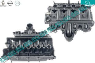 Клапанная крышка / крышка клапанов ГБЦ Renault / РЕНО LAGUNA II / ЛАГУНА 2 2.2DCI (2188 куб.см.),