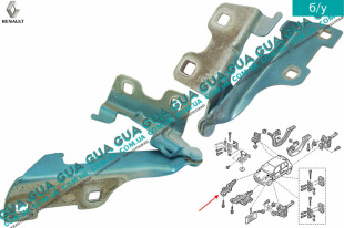Петля капота правая   